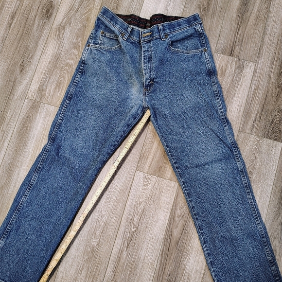 Wrangler Blue Straight Jeans Classic Denim - Picture 1 of 6